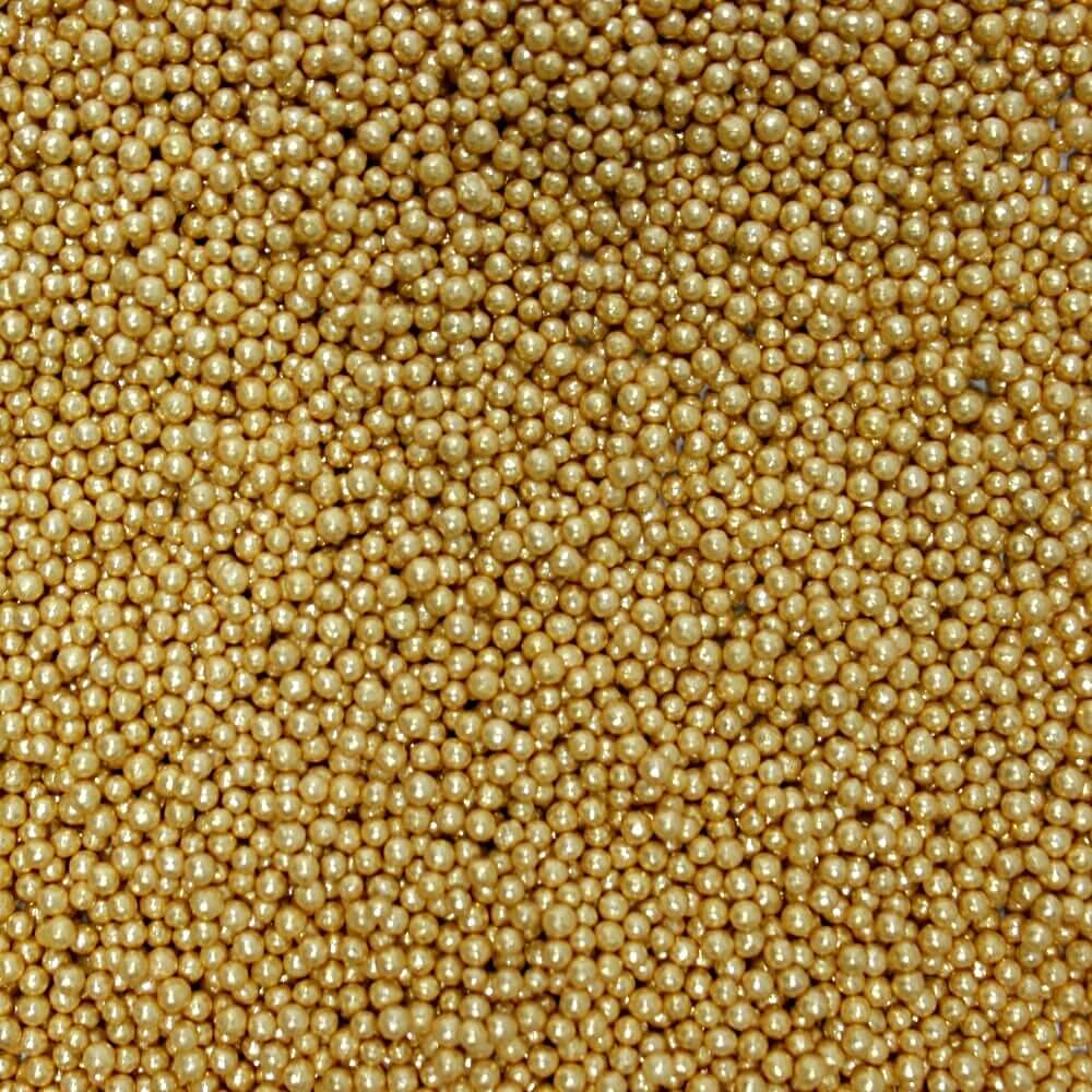 Confect English Gold Disco Balls Sprinkles 2 MM