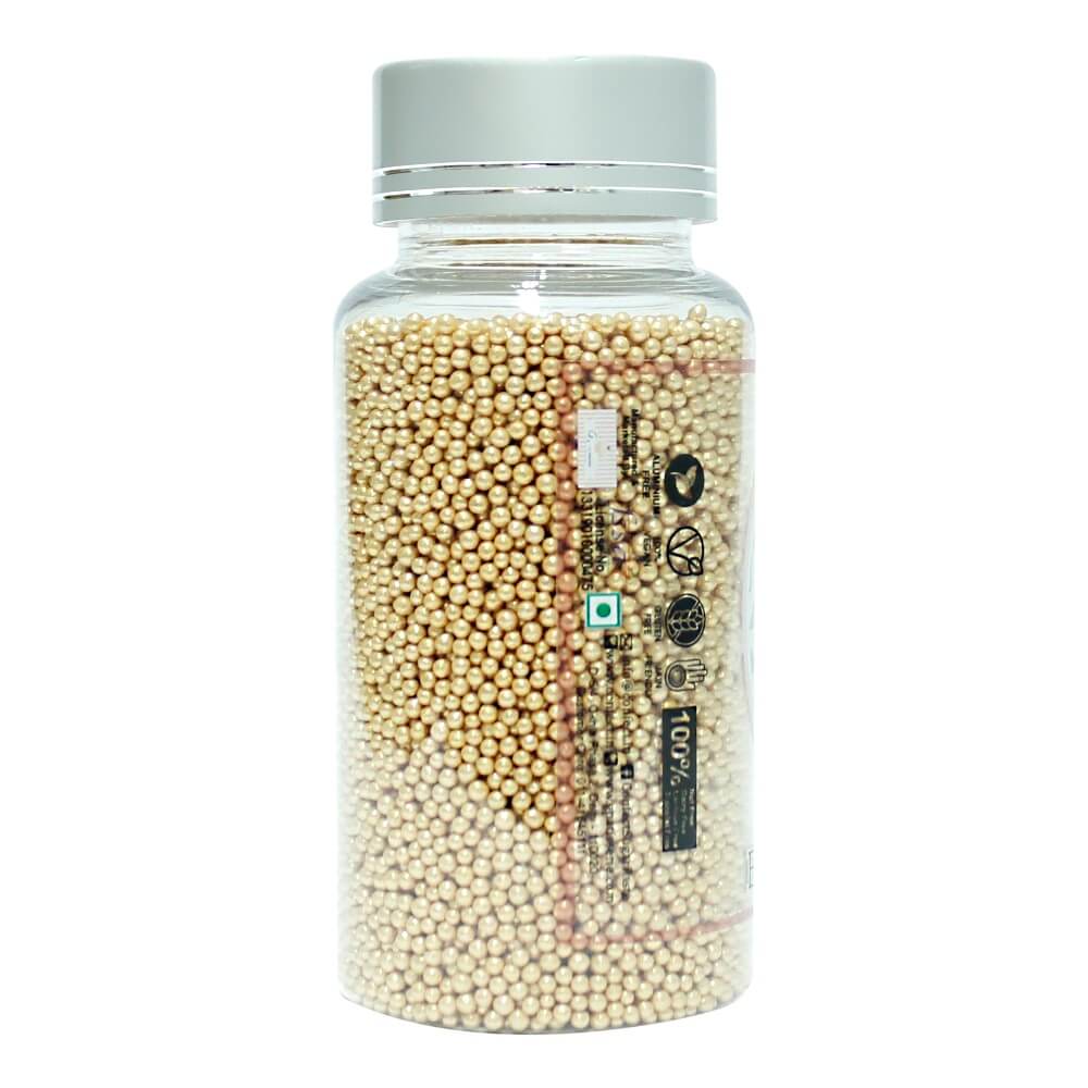 Confect English Gold Disco Balls Sprinkles 2 MM