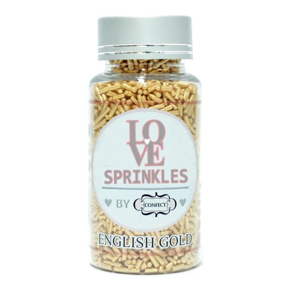 Confect English Gold Vermicelli Sprinkles