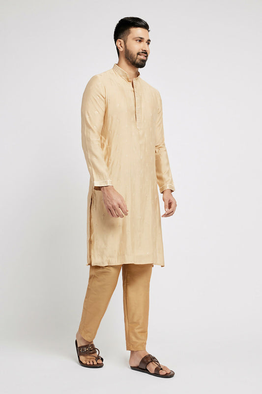 Ethnic India Beige solid Pant for Men 