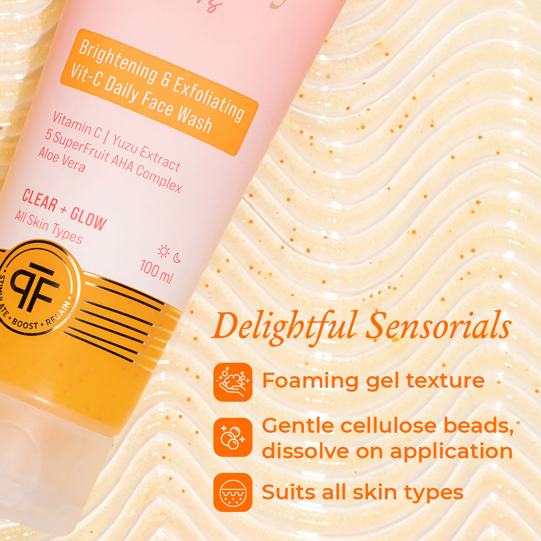The Pink Foundry Brightening & Exfoliating Vit C Daily Face Wash  Grab2Buy The Pink Foundry Grab2Buy
