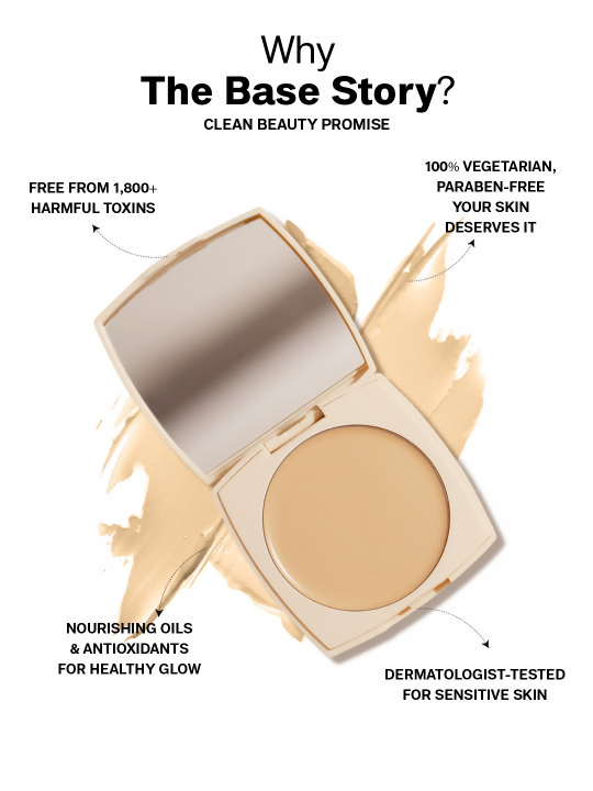 Flicka Cosmetics The Base Story Cream Foundation with SPF Waterproof Coffee 05