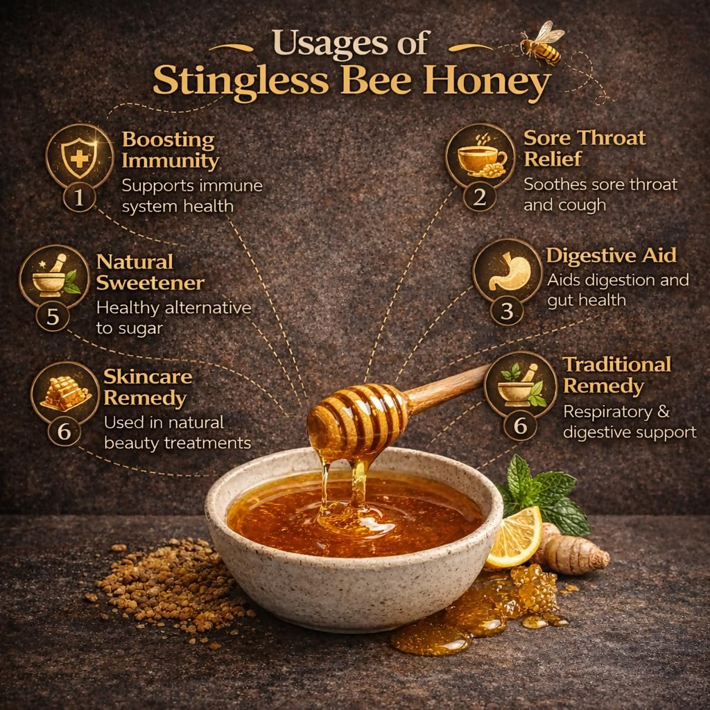 Village-Organica Raw Stingless Bee Honey  Grab2Buy Village-Organica Grab2Buy