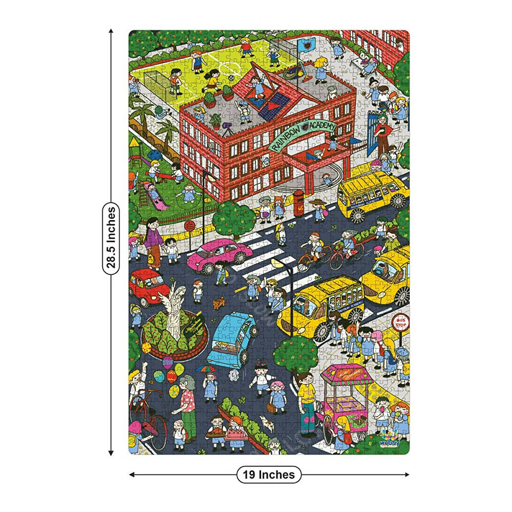 Webby Wooden After School Illustration Jigsaw Puzzle-1000 Pcs  Grab2Buy Webby Grab2Buy