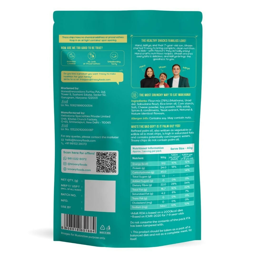 Troovy Makhana Chips Tasty & High Protein Snacks  Grab2Buy Troovy Grab2Buy