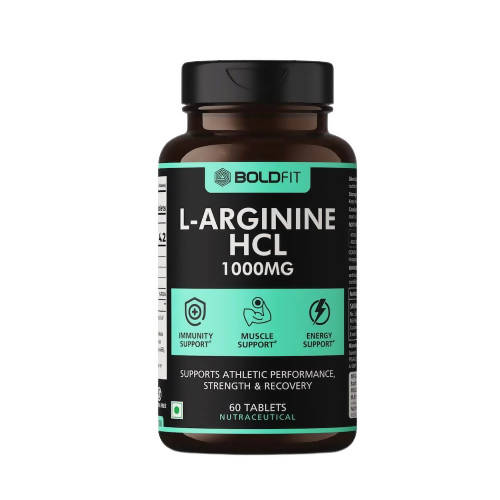 Boldfit L-Arginine Hcl 1000mg Supplement Tables 