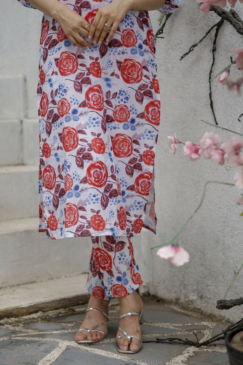 Aayaa Pure Muslin printed Multi Co-Ord Set - Multi Color 
