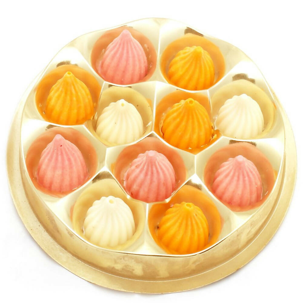 Ghasitaram Mango, Strawberry and White Chocolate Modaks 