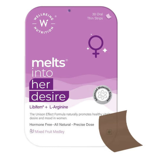 Wellbeing Nutrition Melts Into Her Desire Libifem + L-Arginine Strips - Mixed Fruit Flavor - Grab2buy