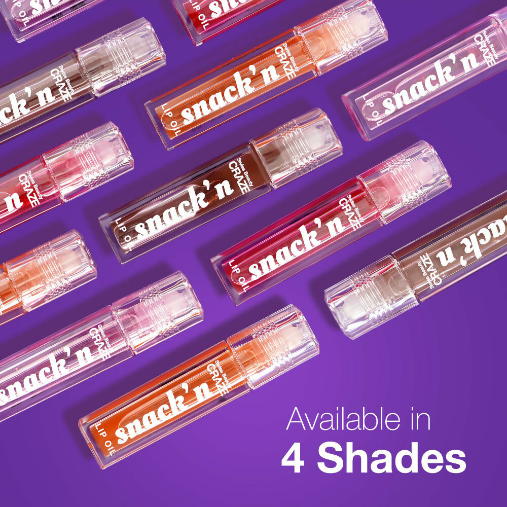 Swiss Beauty Craze Snack'N Nourishing Lip Oil - 1. Cinnamon Roll 