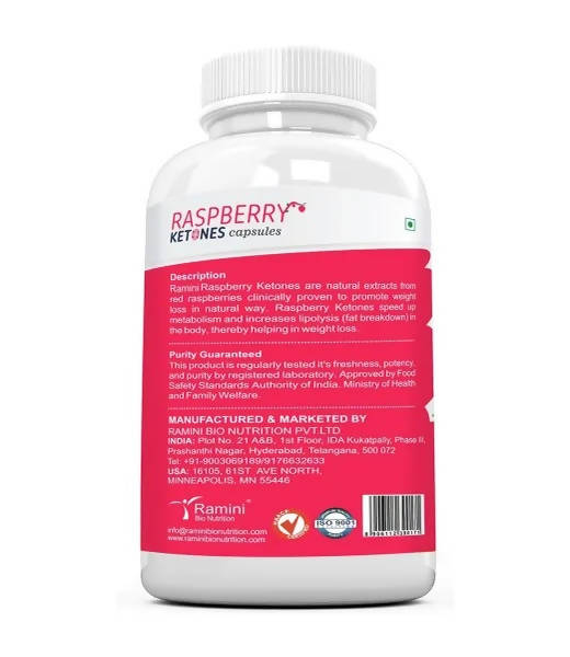 Ramini Bio Nutrition Raspberry Ketones 500mg Veg Capsules - Grab2buy