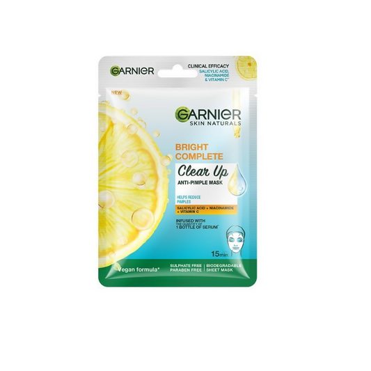 Garnier Bright Complete Anti Pimple Sheet Mask 