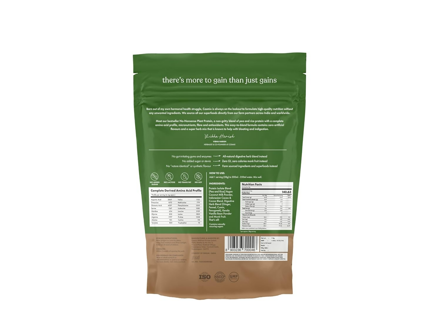 Cosmix No Nonsense Plant Protein Chocolate Indonesian Cacao  Grab2Buy Cosmix Grab2Buy