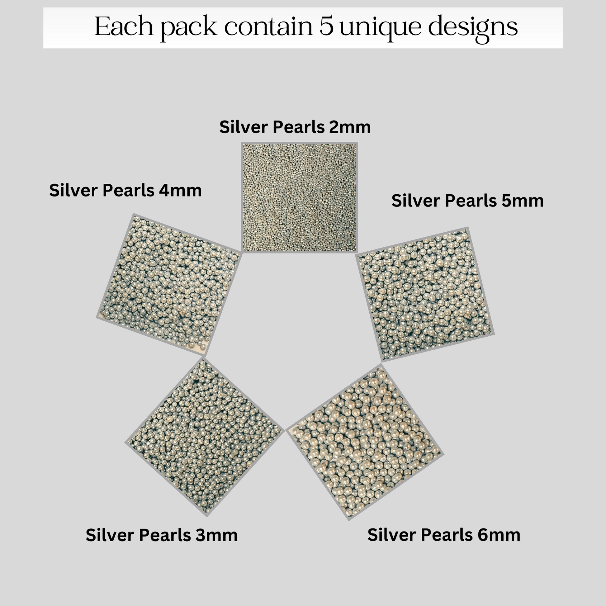 Confect Shimmering Sliver Disco Balls Assorted Sprinkles (DB-11)
