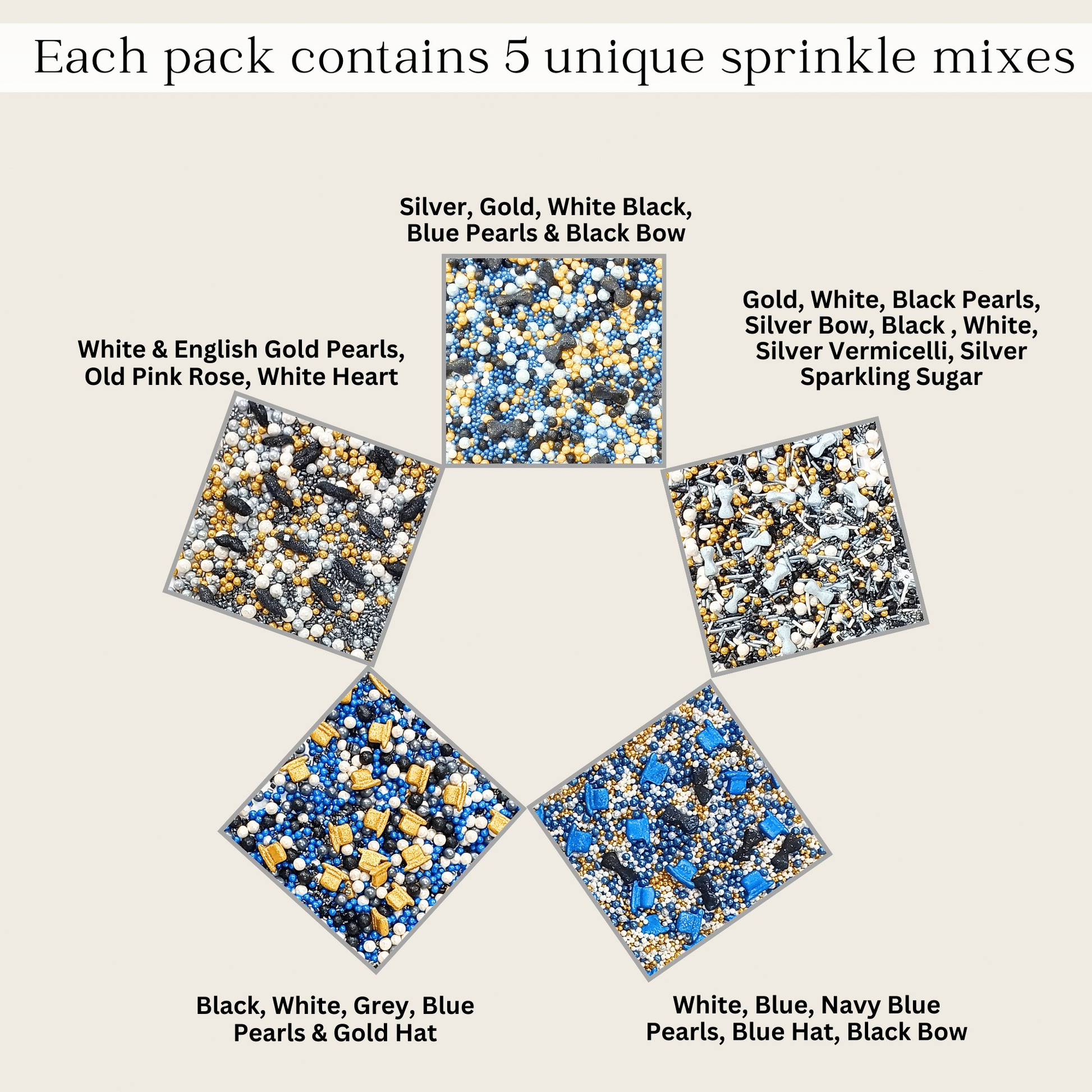 Confect Black, Blue & White | (01) Father's Day Sprinkles