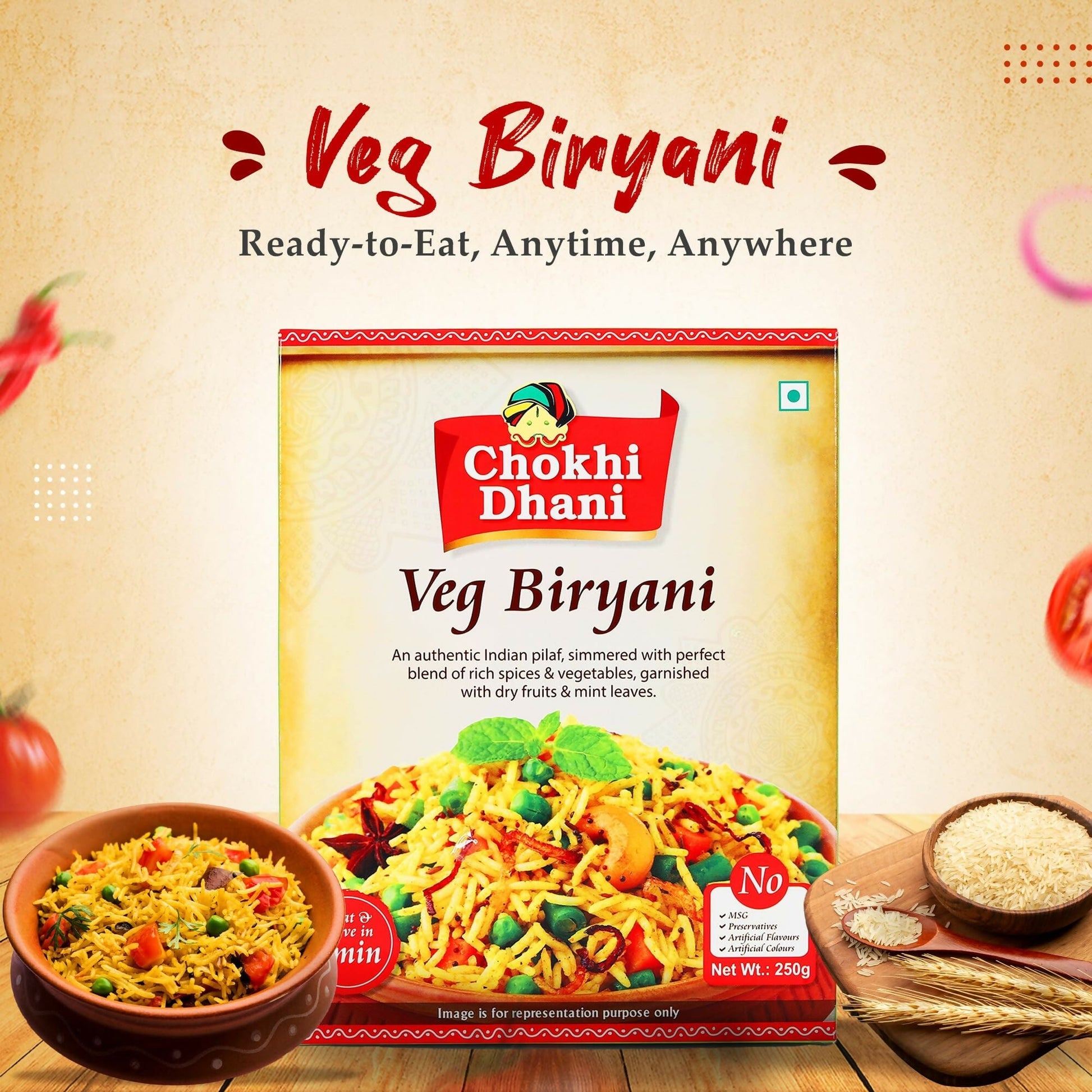 Chokhi Dhani Veg Biryani Instant Premix 