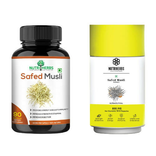 Nutriherbs Safed Musli Capsules - Grab2buy