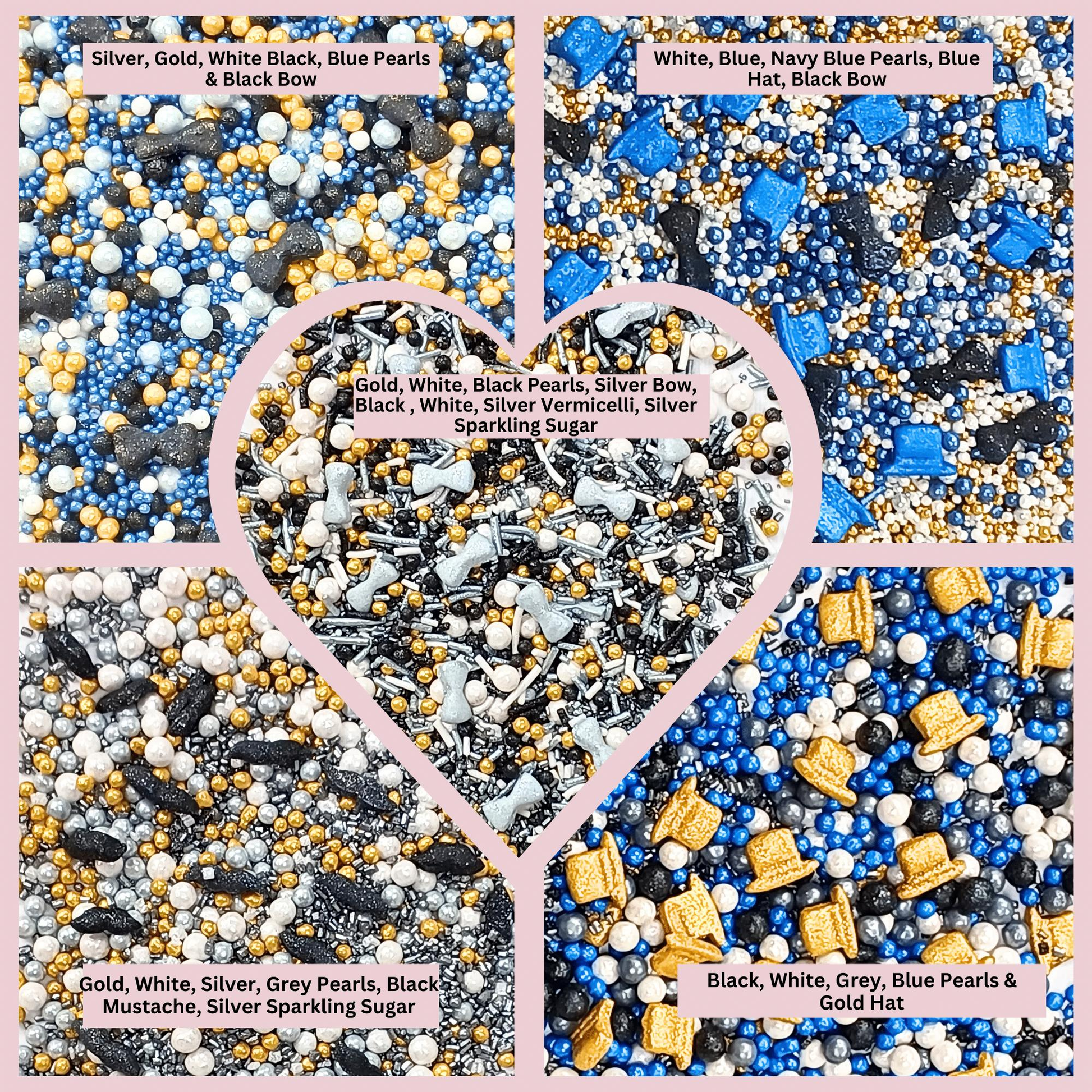 Confect Black, Blue & White | (01) Father's Day Sprinkles