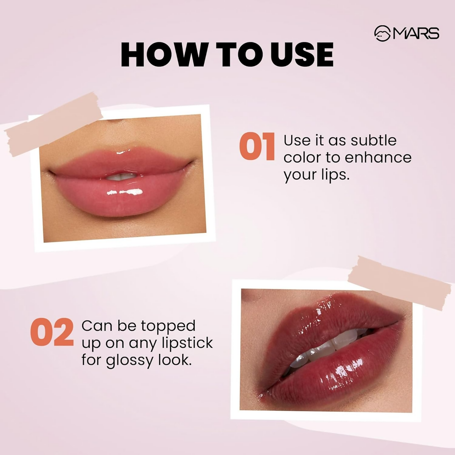 MARS Cosmetics Clear Quartz Tinted Lip Gloss 