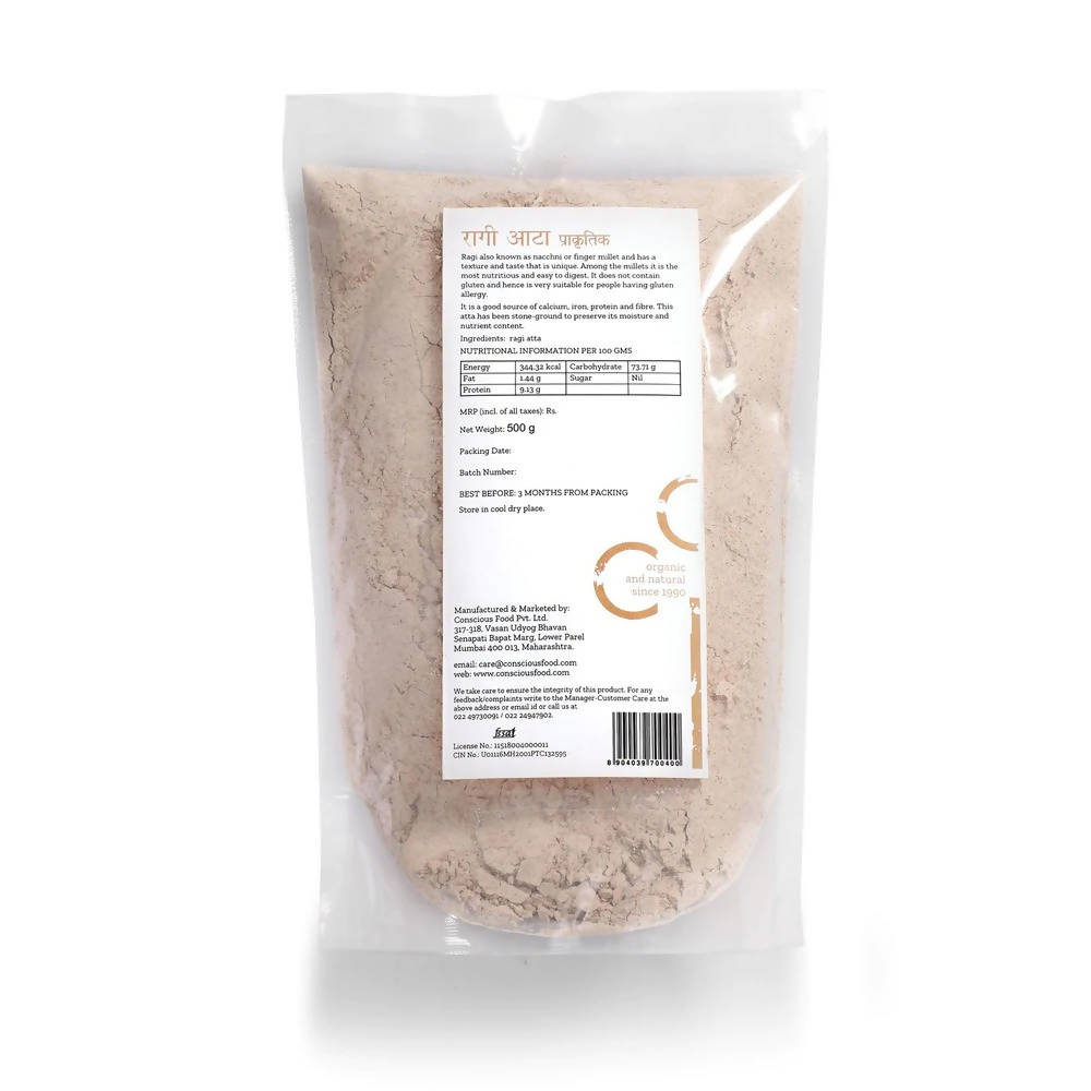 Conscious Food Finger Millet Flour (Ragi Atta) 
