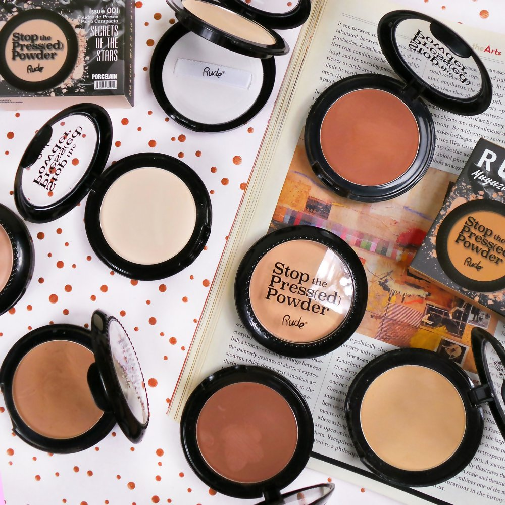 Rude Cosmetics Stop The Pressed Powder - Golden Tan 10