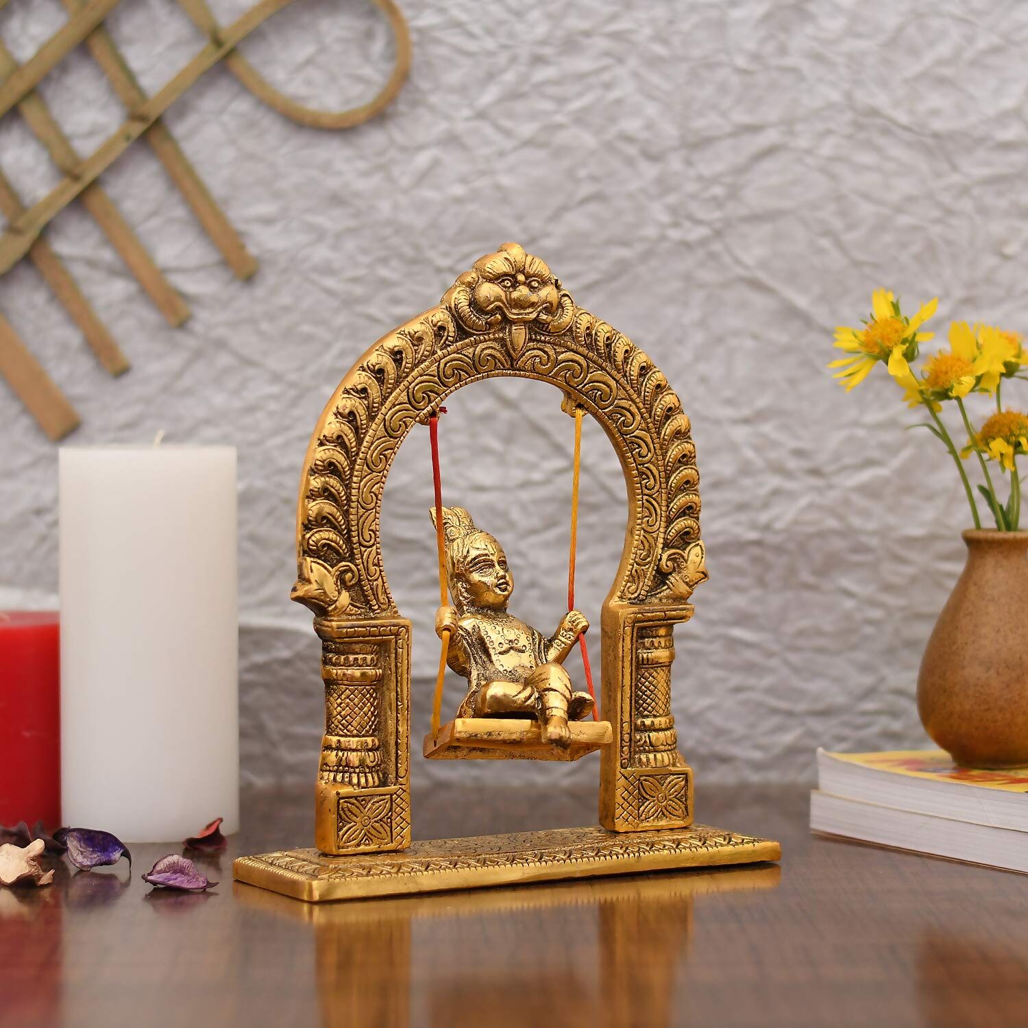 Collectible India Metal Laddu Gopal Idol - Grab2buy
