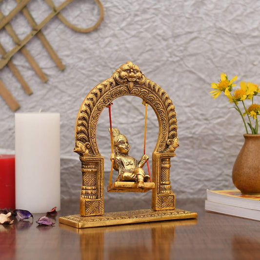 Collectible India Metal Laddu Gopal Idol - Grab2buy