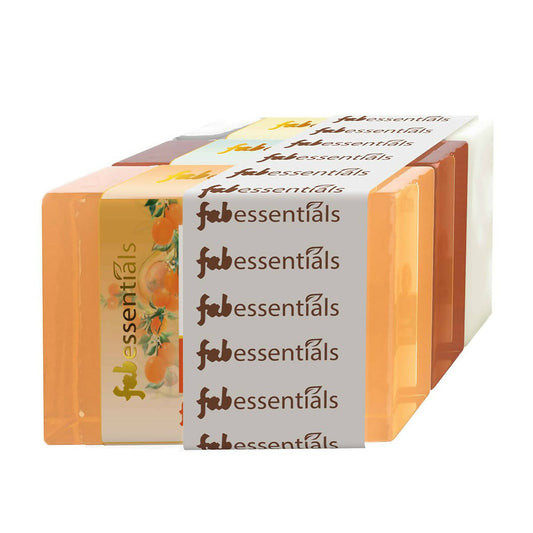 Fabessentials Assorted Glycerin Bathing Bars Combo - Orange Neroli, Neem Aloe Vera & Jasmine - Grab2buy