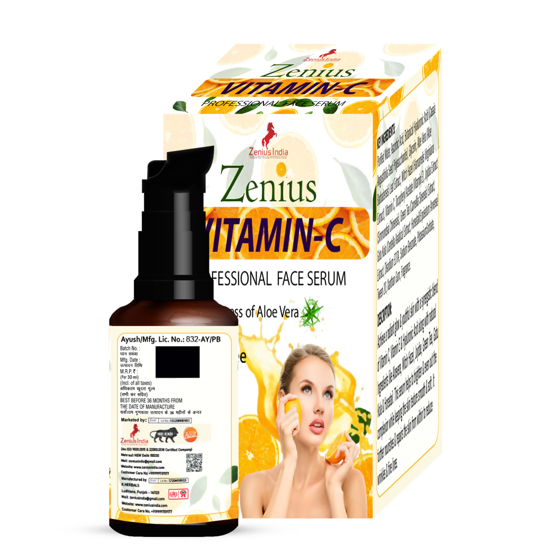 Zenius Vitamin-C Professional Face Serum for Glowing and Brighten Skin  Grab2Buy Zenius Grab2Buy