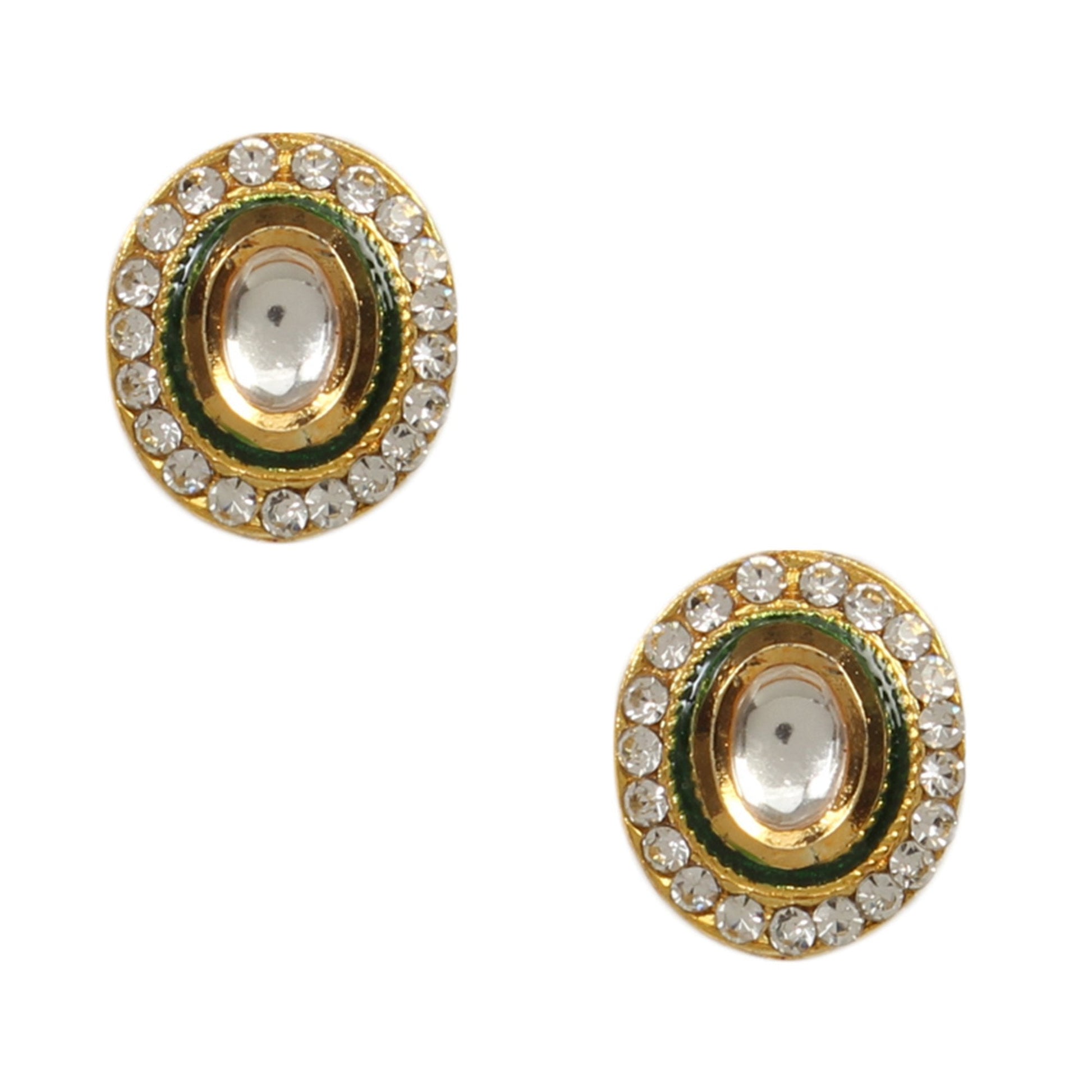 Peryl Women's Handcrafted Kundan Studded Necklace With Earring - Grab2buy