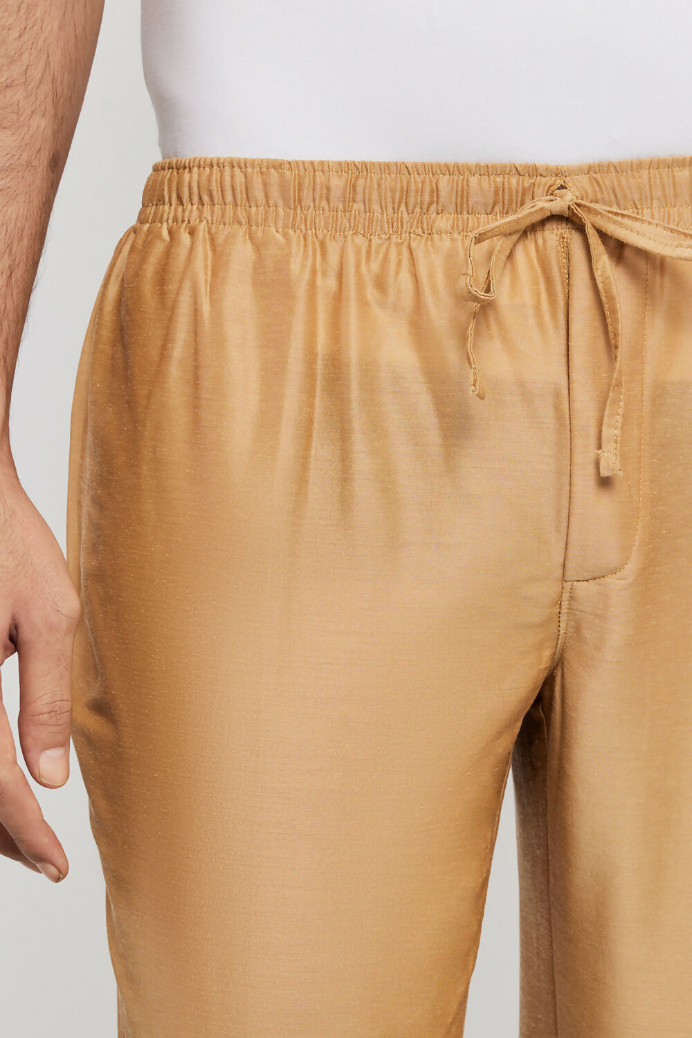 Ethnic India Beige solid Pant for Men 
