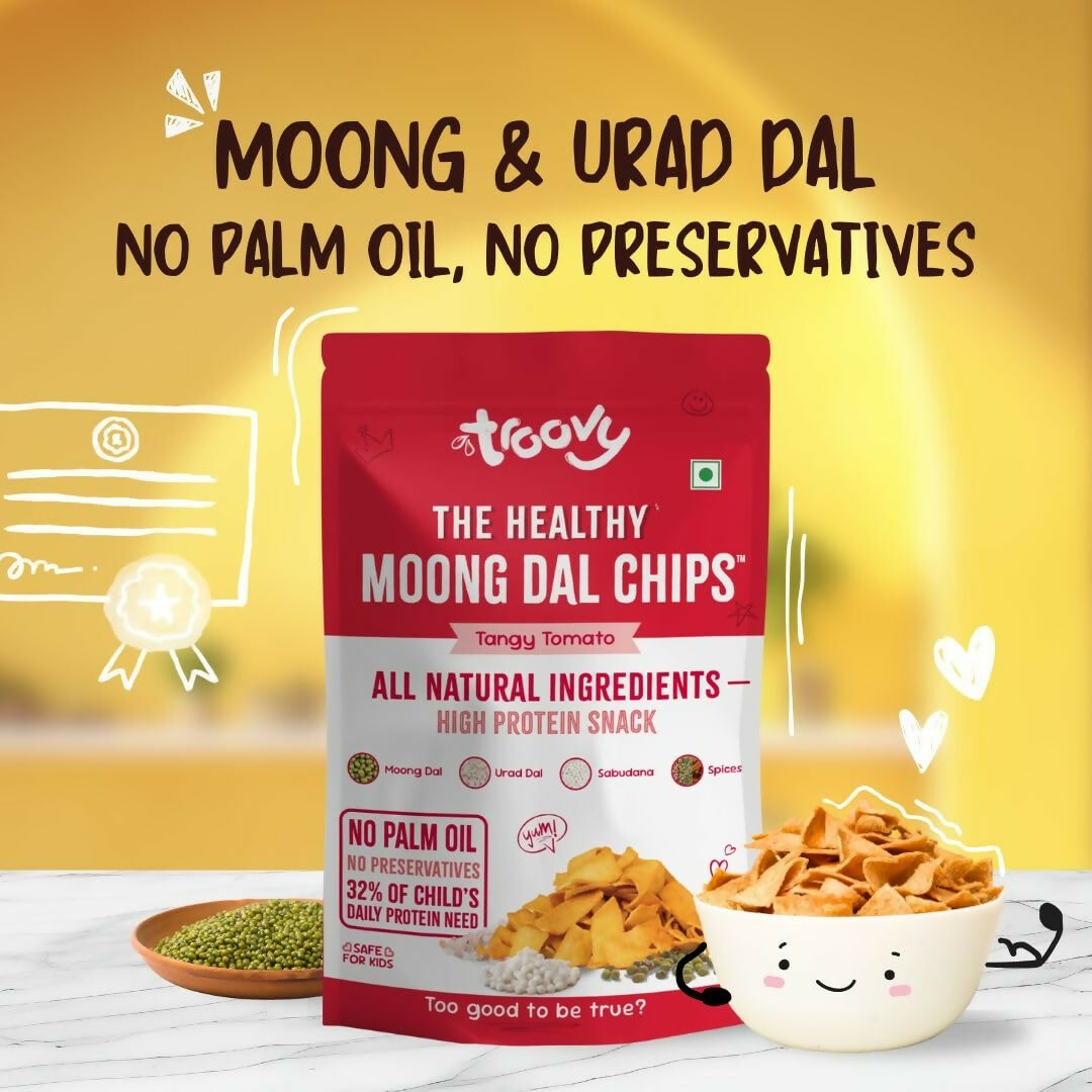 Troovy Healthy Tangy Tomato Moong Dal Chips  Grab2Buy Troovy Grab2Buy