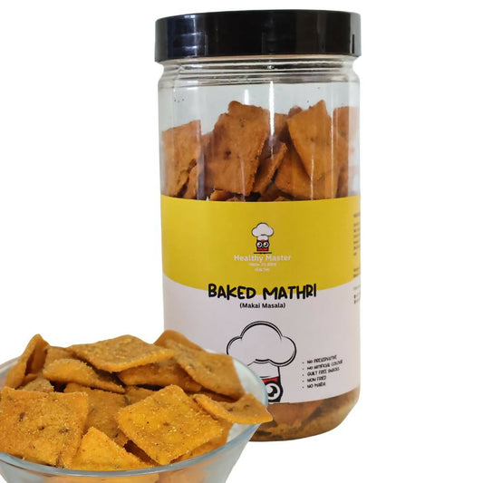 Healthy Master Baked Makai Masala Mathri Healthy Namkeen Snacks 