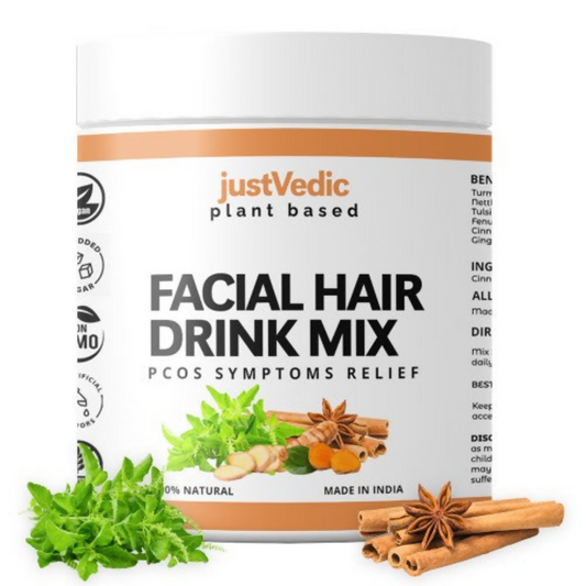Just Vedic Facial Hair Drink Mix 