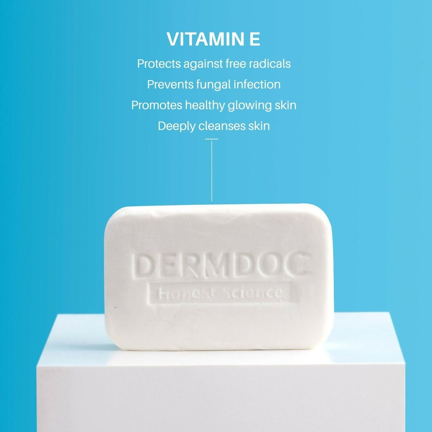 DermDoc 0.5% Vitamin E Cleansing Bar For Moisturized Skin,Deeply Cleanses & Nourishes Skin, All skin Types 