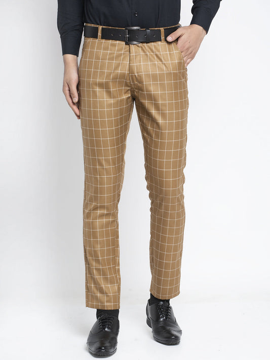 Jainish Men's Brown Formal Trousers ( FGP 260Brown ) 