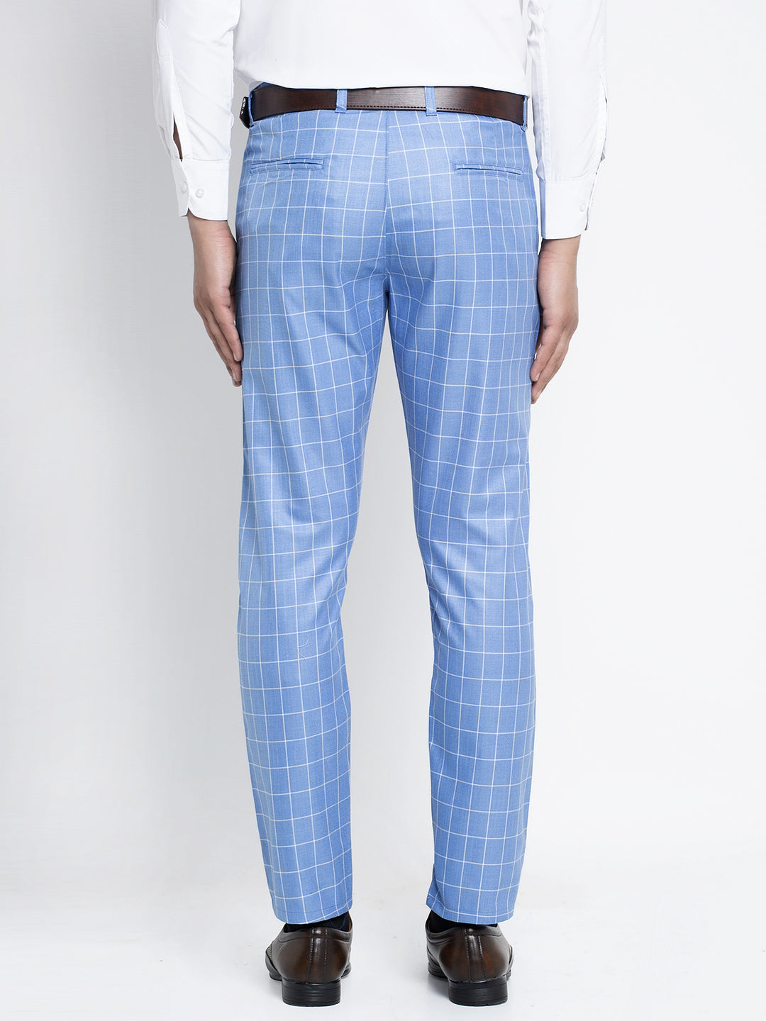 Jainish Men's Blue Formal Trousers ( FGP 260Light-Blue ) 