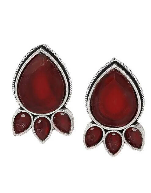 Teardrop Shaped Studs Earrings for Women & Girls By House of Ree - Grab2buy