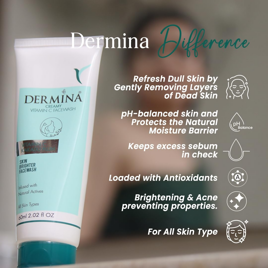 DERMINA Creamy Vitamin C Face Wash 