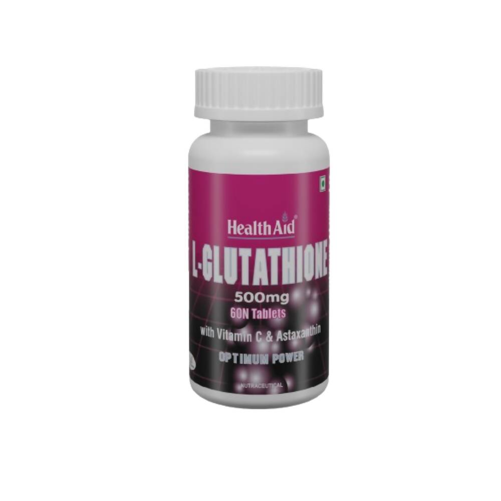 HealthAid L-Glutathione 500 mg with Vitamin C and Astaxanthin Tablets 