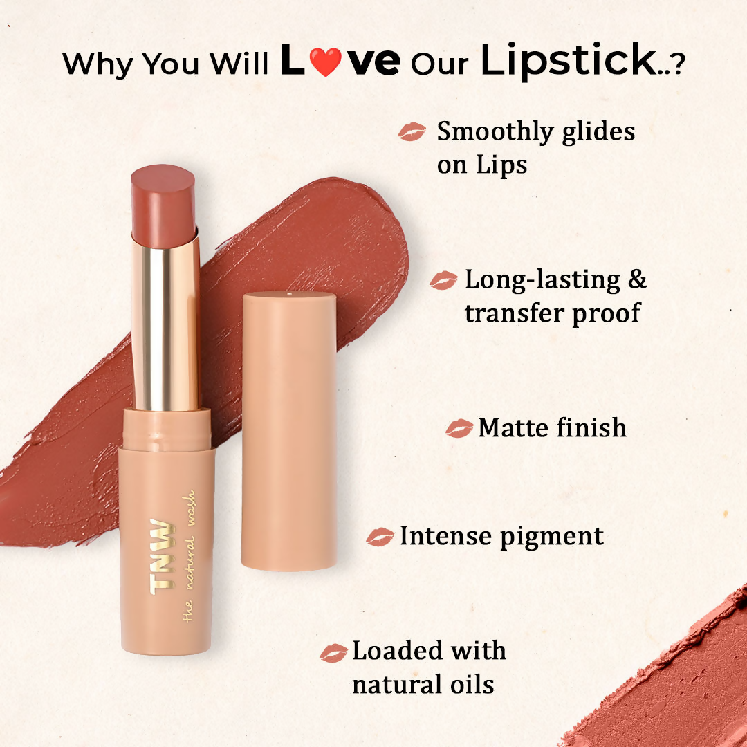 The Natural Wash Silky Matte Fusion Longstay Bullet Lipstick - Solar Rust  Grab2Buy The Natural Wash Grab2Buy