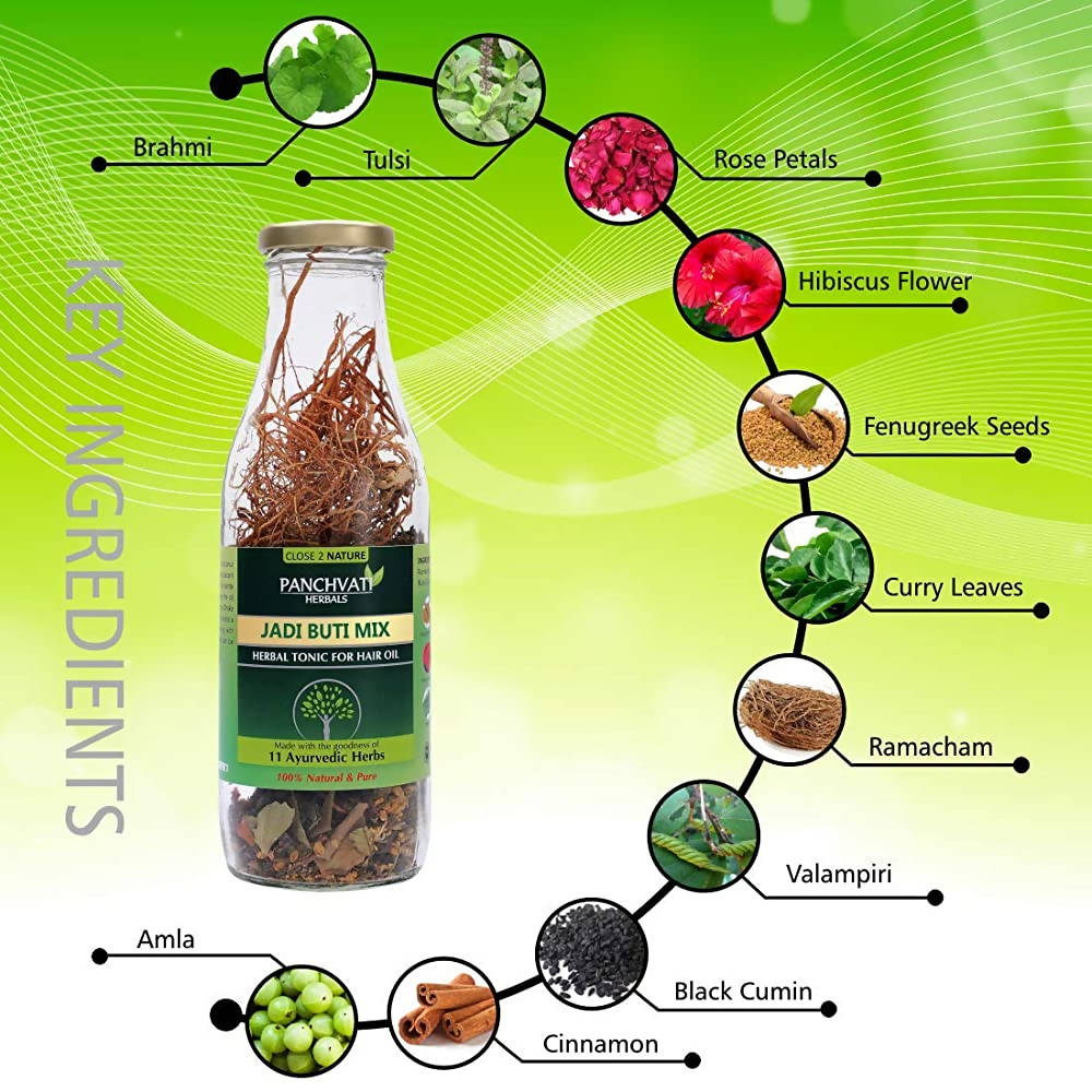 Panchvati Herbals Jadi Buti Mix Herbal Tonic For Hair Oil 