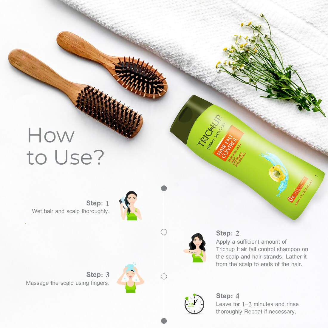 Vasu Healthcare Trichup Hair Fall Control Natural Shampoo  Grab2Buy Trichup Grab2Buy
