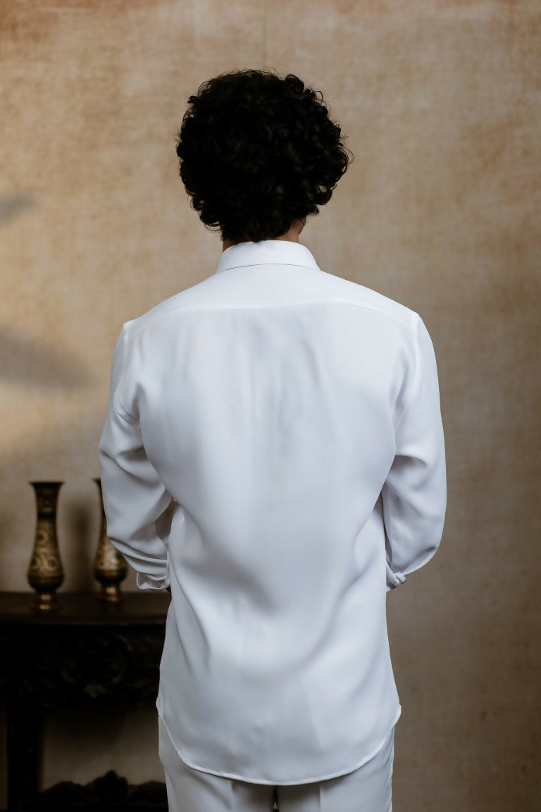 4Way White Chitra Srinivasa Shirt By Hilo Design 