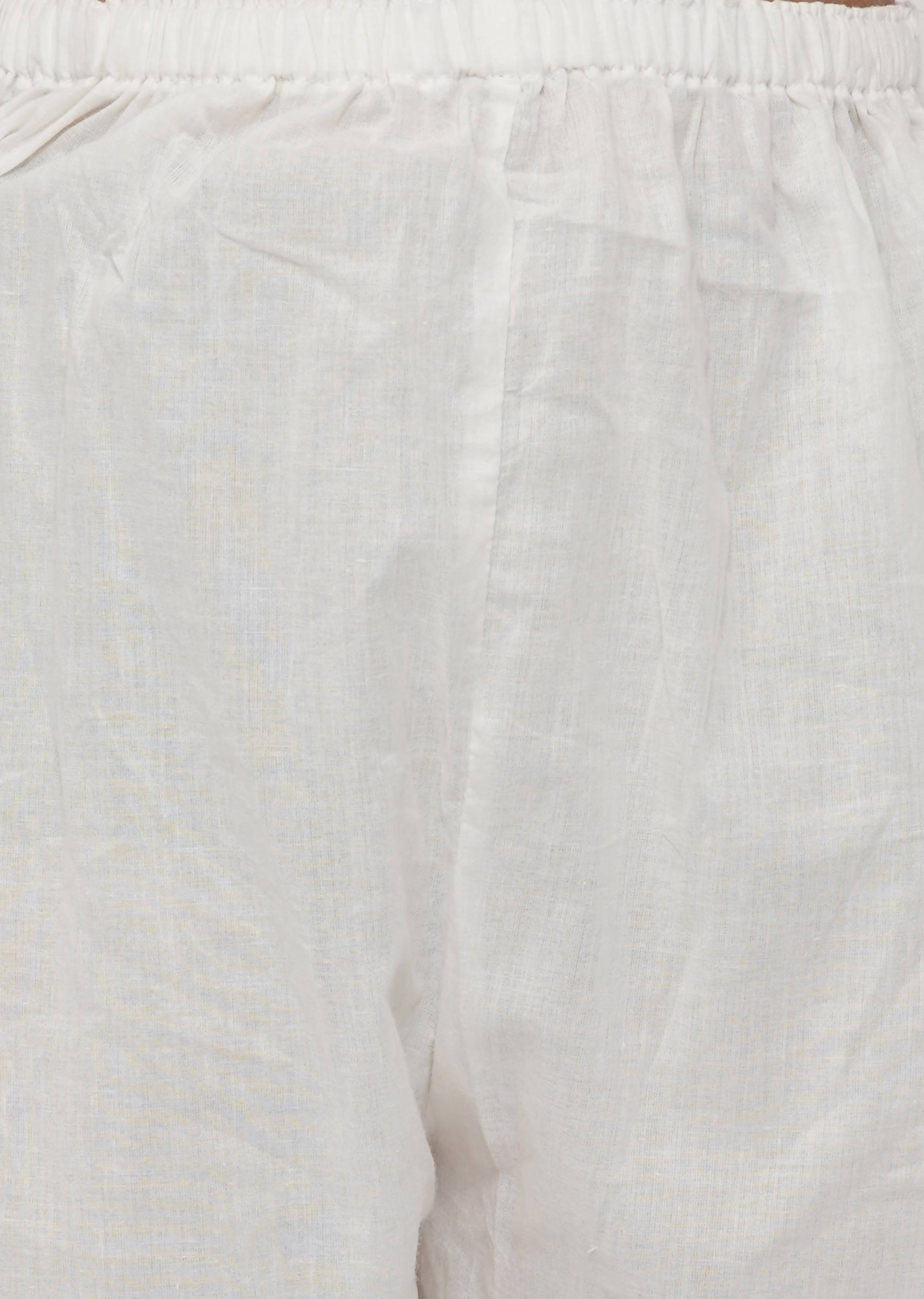 Little Bansi Boys Cotton Kesari Kurta with Pearl Buttons and Pyjama -Orange and Cream