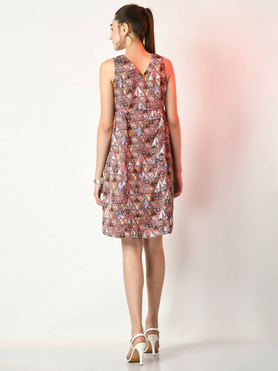 Myshka Women's Multi A-Line Printed Dress