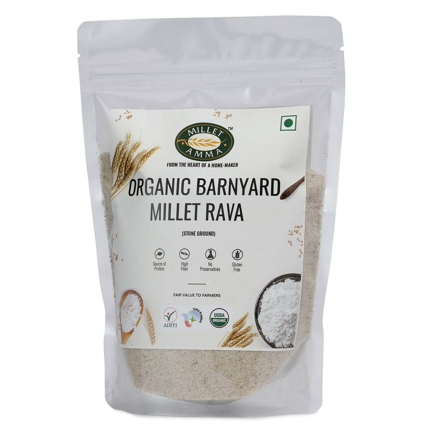 Millet Amma Barnyard Millet Rava (Suji) - Grab2buy