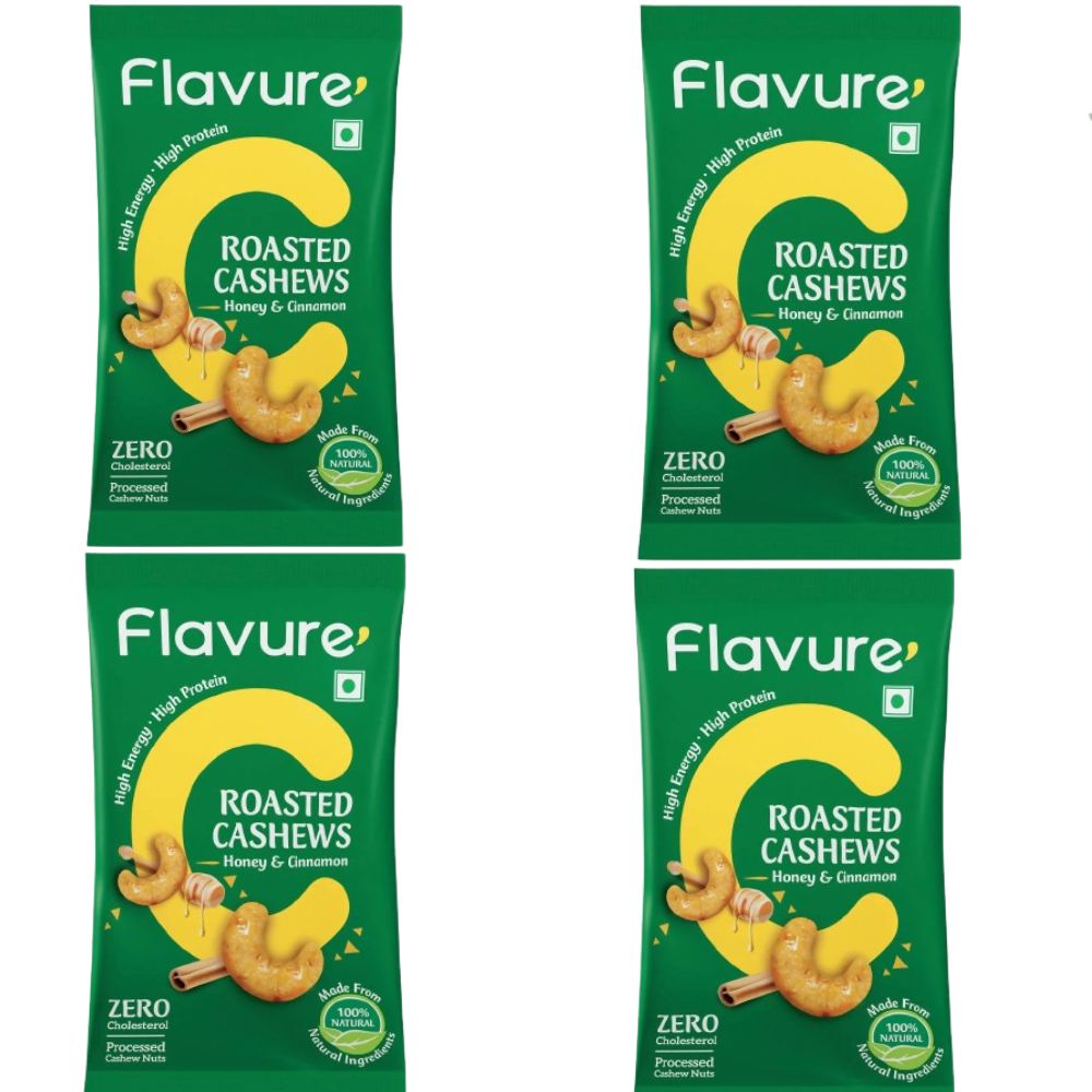 Flavure Roasted Cashew - Honey & Cinnamon 