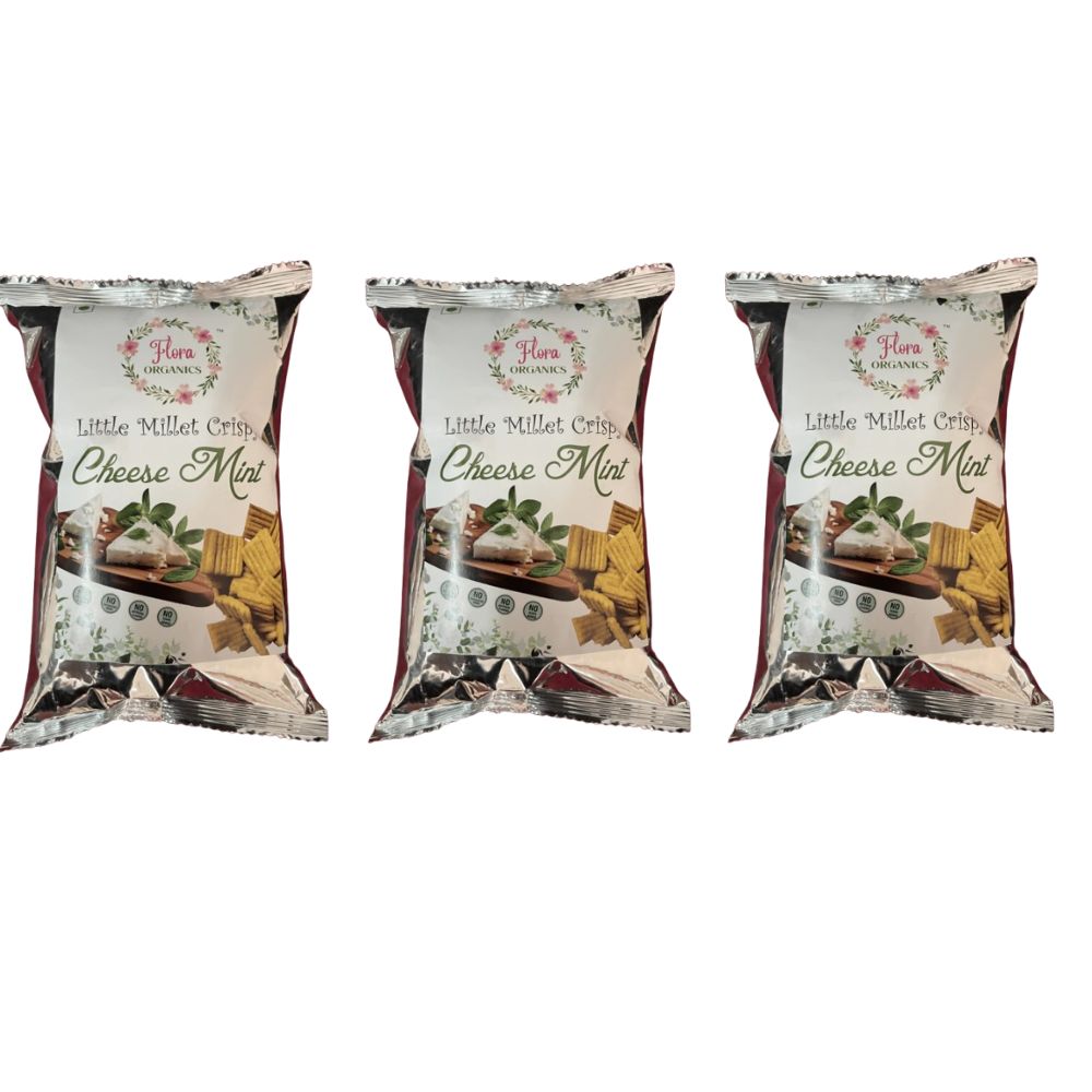 Flora Organics Little Millet Crispy Cheese Mint 