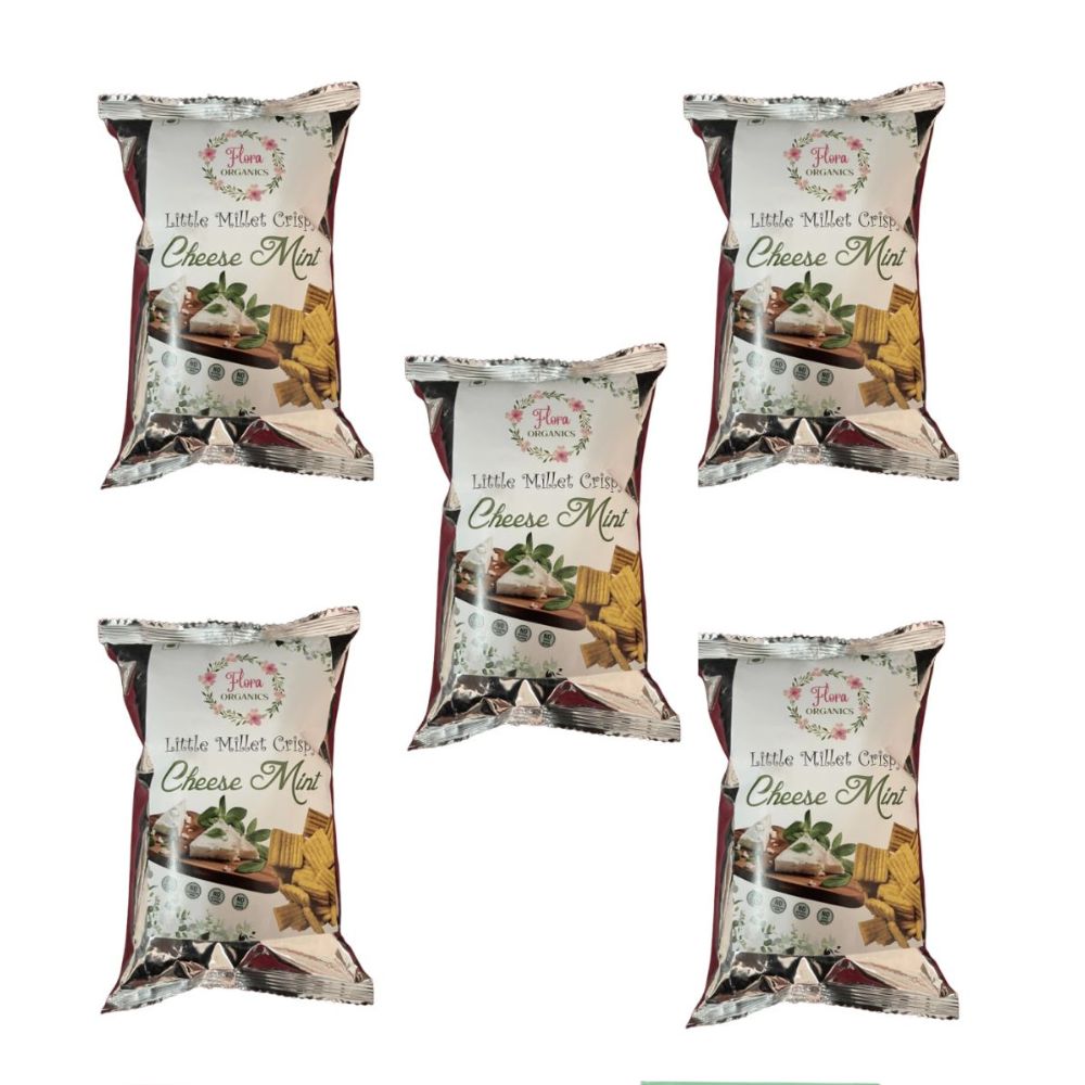 Flora Organics Little Millet Crispy Cheese Mint 